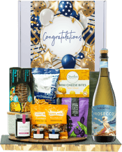 Hamper World De Bortoli King<br>Valley Prosecco... 750ML This Gourmet Hamper contains 1 bottles of alcohol and 9 food products and is packaged in a Medium White Gift Box which is Finished with a Seasonal Event Sleeve.<br>De Bortoli King Valley Prosecco 750ml<br>Mount Zero Marinated Olives 80g<br>Beerenberg Fig and Pomegranate Jam For Cheeses 190g<br>Beerenberg Mini Jam 30g<br>Beerenberg Mini Jam 30g<br>OB Finest Fig and Pistachio Crackers 130g<br>Charlies Three Cheese Bites 60g<br>Piranha Cashew & Soy Snack Mix 80g<br>Good Nuts Beer Nuts 30g<br>Go