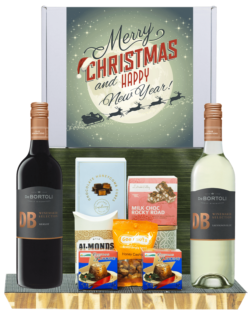 Buy Hamper World De Bortoli Db Sauvignon Blanc & Merlot Christmas Gift