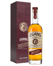 Egan's Endeavour 700ml  700ML Since our early days as whiskey and spirit merchants, in the late nineteenth century, we have seen the constant evolution in the tastes and the crafting of whiskey. Our latest release is inspired by the many Styles we have admired from around the world.<br>Endeavour is crafted with the intent to continue pushing things forward - the inclusion of a modest peated malt component allows for a more robust flavour profile. Fully matured in a combination of virgin American oak, bourbon, oloroso sherry,