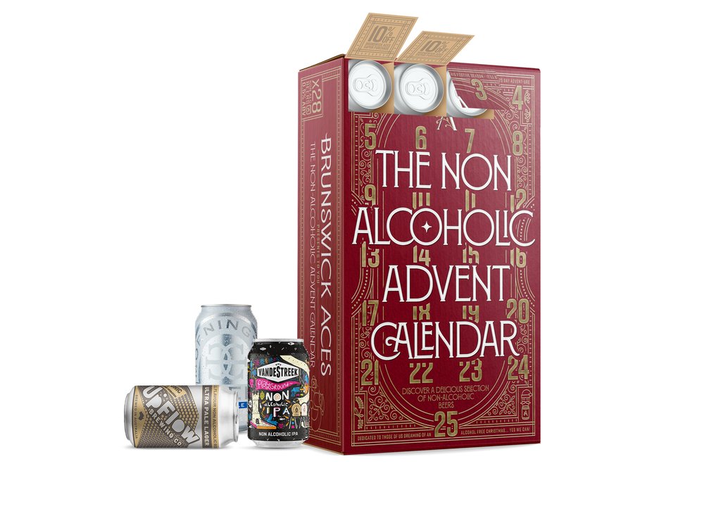 Buy Brunswick Aces Nonalcoholic Beer Advent Calendar X 28 Cans Online