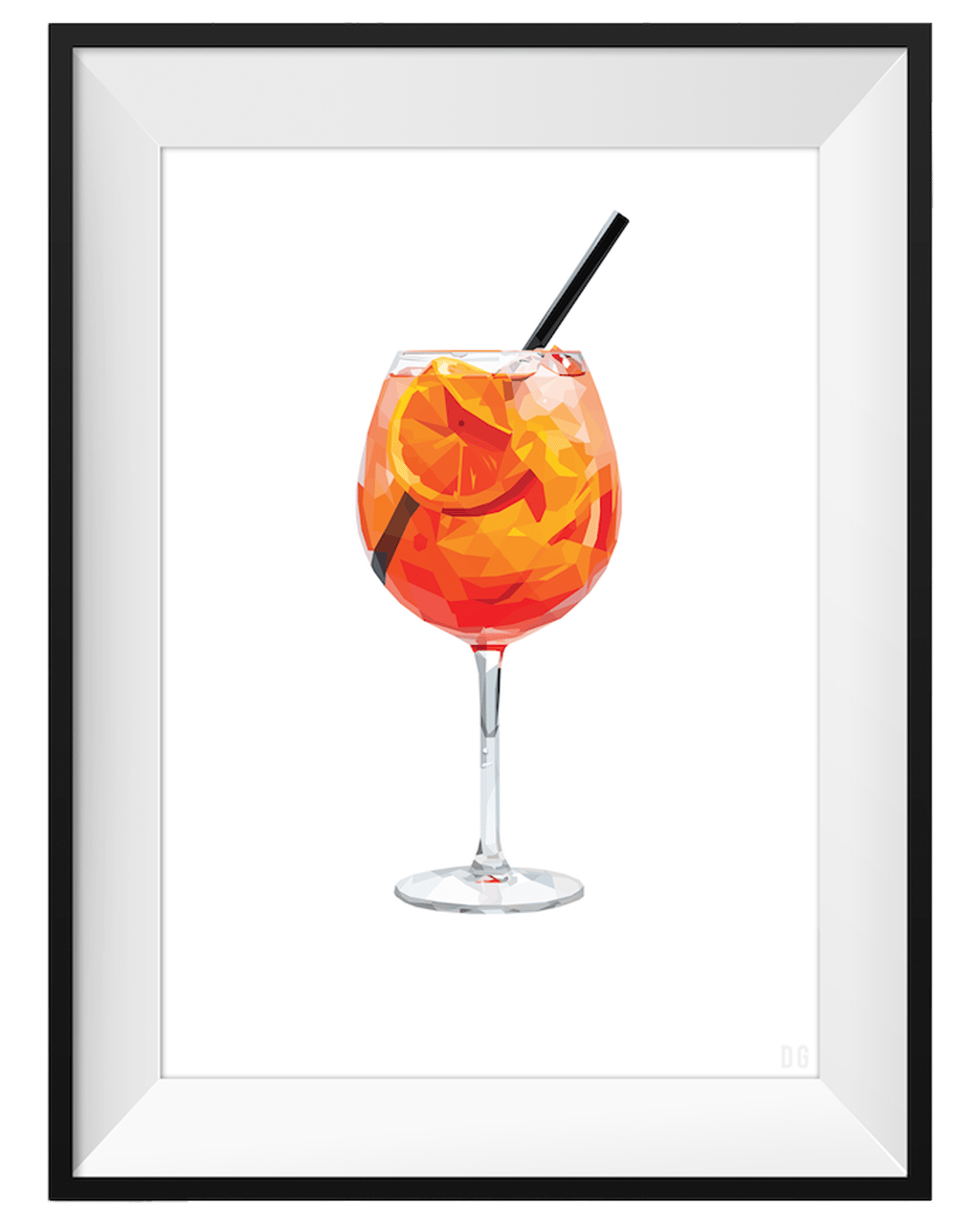 Buy Dg Designs Aperol 80x110cm Black Frame Online (Low Prices) from Dan ...