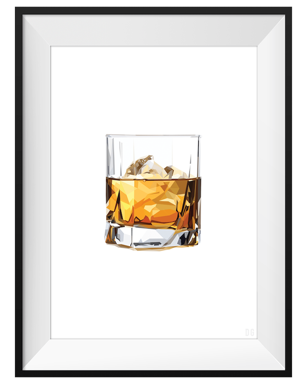 Dg Designs Whisky A4 Black Frame - Boozy