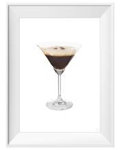  Dg Designs Espresso Martini<br>A3 White Frame   A three bean, Melbourne classic<br>Information for Framed:&nbsp;A3 sizes and above are professionally framed with perspex, 5cm of white mount and your choice of a black or white frame.