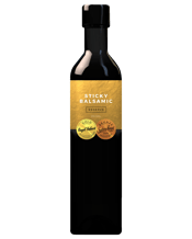  Sticky Balsamic Premium<br>Reserve  250mL Sticky Balsamic Premium Reserve&nbsp;is Sticky Balsamic’s vincotto style caramelised balsamic vinegar. This variety is less thick than others, providing that fluidity similar to vincotto. Sticky Balsamic Premium Reserve has a full, smooth, rich flavour, which pairs perfectly with cheese, salads, meats and desserts. Cheese - This caramelised balsamic glaze is perfect to use with a cheese platter, simply drizzle over a wheel of cheese prior to serving. Delicious! Salads - Use this caramelised balsamic
