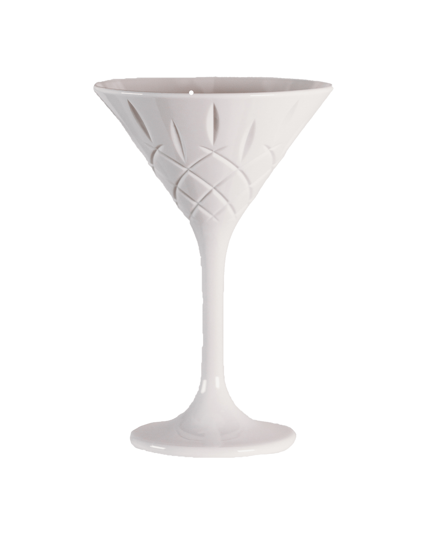 Dstill Unbreakable White Hamptons Diamond Cut Martini Glasses 235ml
