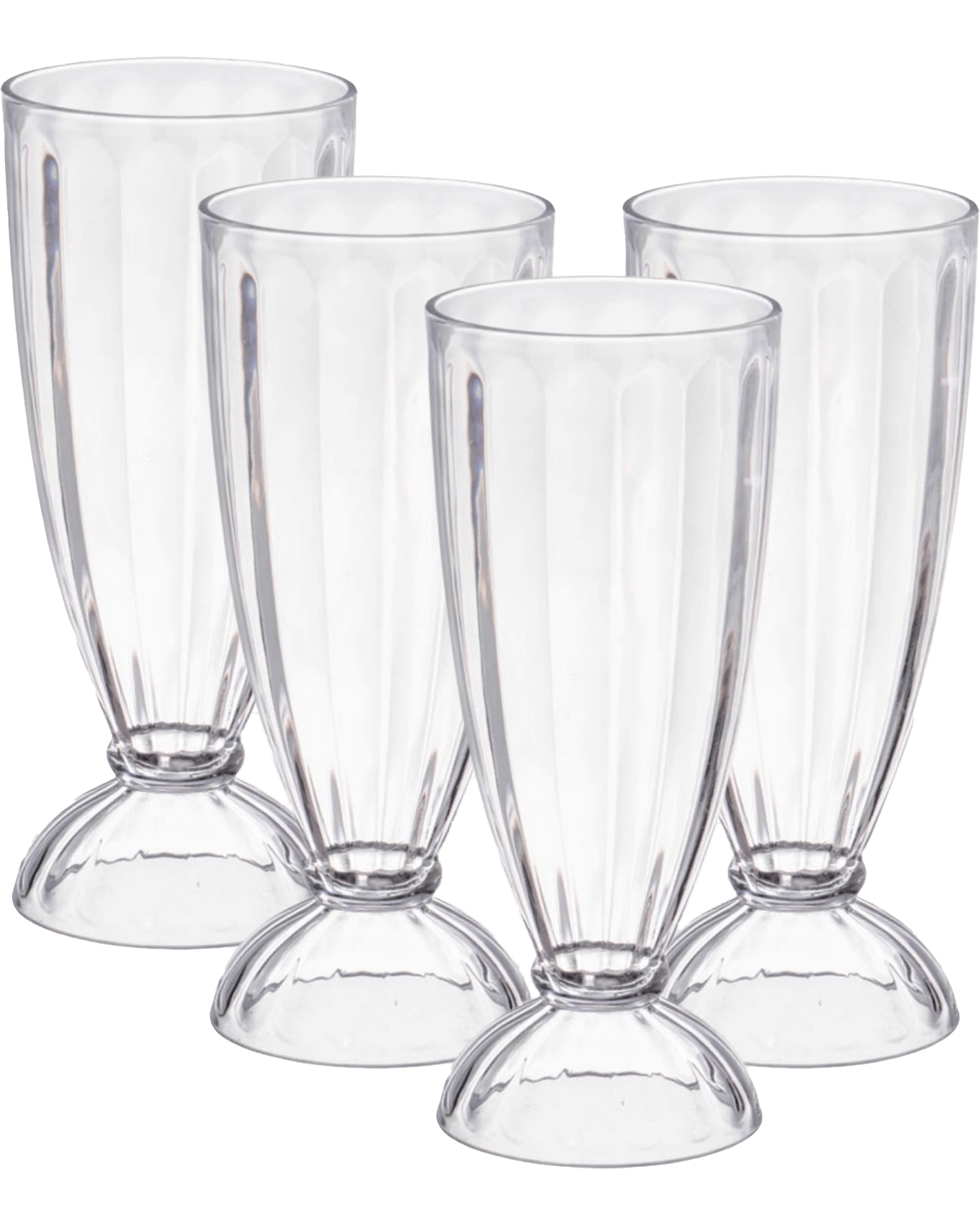 Buy Dstill Unbreakable Milkshake Glasses 420ml Set Of 4 Online
