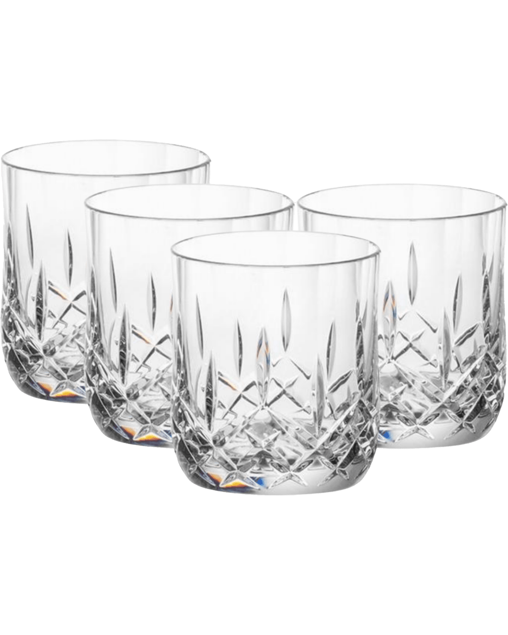 Buy Dstill Unbreakable 255ml Cut Crystal Rocks Glass Set Of 4 Online