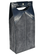  Kundra Double Wine Holder  35 A sumptously soft composition for wine duos. A compact & compartmentalized pouch to carry your wine bottles.<br><br /><br />Available in Grey Suede shade.