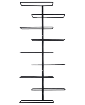  Home Bars Walter Wine Rack<br>Wall Mounted – Black...  Stylish and modern wine rack in black lacquered metal. Gives you the opportunity to display many bottles of wine even with limited space. Allows you to easily gain an overview of your entire wine collection as bottles are displayed label side up. The design of the metal-arms ensures that the wine bottles are fixated securely and accurately. Should be mounted on the wall with strong screws. You can easily mount more Wall Rack wine racks next to or on top of each other to create a stylish and comb