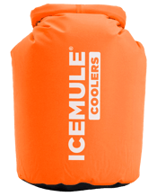  Icemule Coolers Classic Soft<br>- Large (20l) - Blaze...  Meet the cooler that started it all and gave us the freedom to go further with drinks in tow. The IceMule keeps your drinks ice-cold for up to 24 hours. It’s completely waterproof with welded seams and no zippers, which means it even floats. Or, roll it up for easy storage while you contemplate the next excursion.<br>With a 20-liter capacity, you can fill it up to the brim with ice, food and beverages. The Classic Large soft cooler is perfect for families looking for an alternative to the hard c