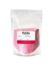  Petite Ingredient Rose Sugar<br> 1KG Crystallised flowers and sugars are ideal for year-round culinary creations. An intensely flavoured ingredient for cakes, desserts and drinks; the sweet flavour of pure rose with a sugary crunch.<br>Store in a cool, dry place out of direct sunlight.