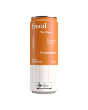  Freed Beverages Organic<br>Orange... 330ML Tired of sugar laden soft drinks or drinks that call themselves healthy becuase they use sweetener instead of sugar?<br>Freed Tea Soda- uses a lightly brewed black tea as a base with a hint of fruit flavour, our product offers a light, subtle, and incredibly refreshing flavour that's closer to sparkling water than sweetened soft drinks or iced tea.<br>Containing no sugar or sweetener!<br>Perfect for that cockatil, mocktail or just by itself.<br>Certified Organic, all natural and no preservatives