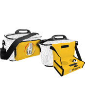  Bundaberg Rum Furry Tray Bag<br>  Bundaberg Rum Furry Cooler Bag with pull down tray<br>Pull down tray and drink holders, adjustable strap<br>Canvas Outer with Insulated Lining<br>Size: 175mm H x 330mm W x 70mm D. Fits: 8 standard cans.<br>Official Bundaberg Rum Merchandise.