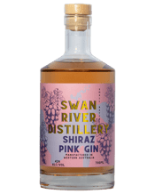  Swan River Distillery Shiraz<br>Pink Gin 700ml  700mL OA pink gin for the serious gin drinker whether you are sipping it neat or mixing it in your favourite cocktail. Our Dry Gin has been barrel-aged for 6 months with locally sourced Margaret River Shiraz wine barrels. A full array of lifted flavours featuring red fruits, sandalwood, and foraged berries that leave a light salmon blush.