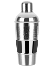 Zanzi Hammered Cocktail<br>Shaker S/s Gun... 600ML Shake, blend and chill delightful cocktails quickly and efficiently with Zanzi Cocktail Shakers. Designed to enrich any bar experience, the stunning metallics elevate and inspire.