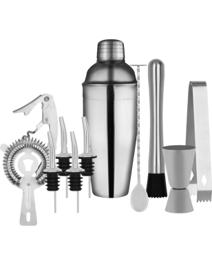 Cocktail Set 11pc S/S In Bartender Bag