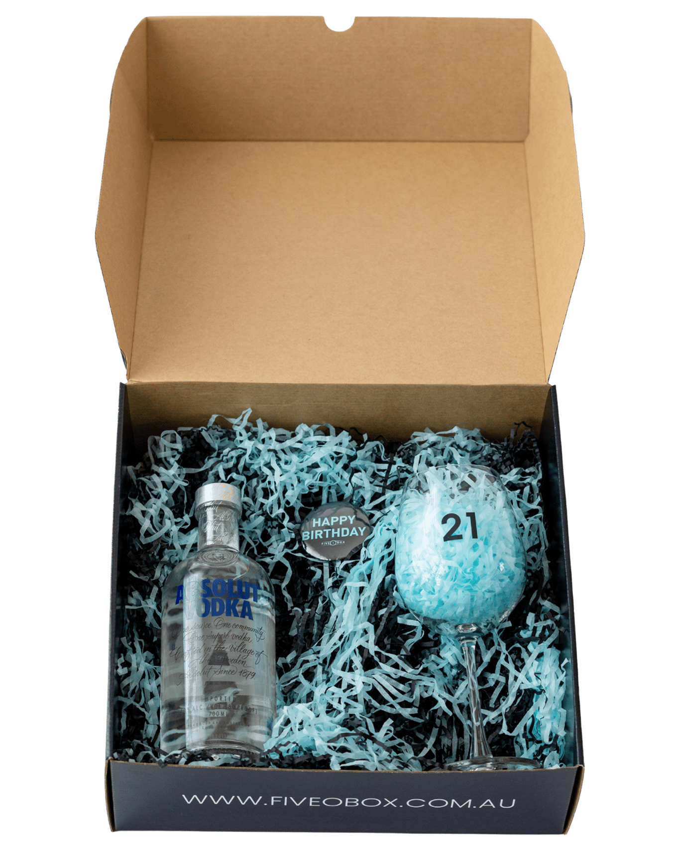 Buy Five O'box Vodka Lover's 21st Birthday Gift Absolut Vodka Online