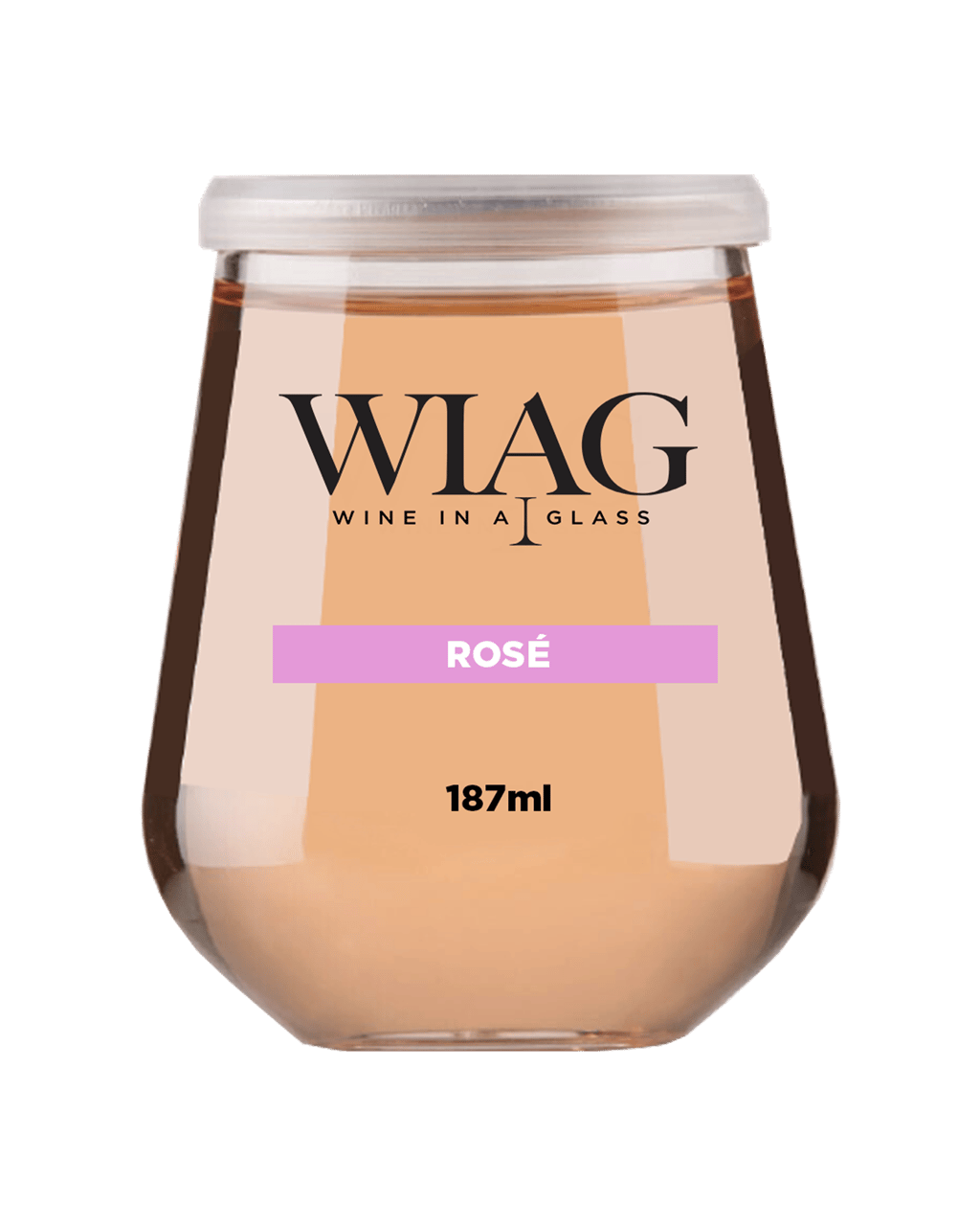 Wiag - Wine In A Glass Rosé Non-glass 187ml (Unbeatable Prices): Buy ...