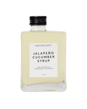  Tasteology Jalapeno &<br>Cucumber Syrup... 300ML This Jalapeno and Cucumber Syrup is spicy as a chilli pepper and cool as a cucumber. It's great in cocktails, mocktails, flavored teas and sodas.<br>Pair it with our Spicy Chilli Rimming Salt for a perfect cocktail.<br>It is packaged in a high quality stylish glass bottle with a screw on cap.<br>300ml-Made in Australia.<br>Ingredients: Water, Sugar, Glucose Syrup, Natural Cucumber Flavour (<1%), Jalapeno Extract (<1%), Citric Acid, Cultured Brown Rice.<br>Store: Away from sunlight. Refrigerate a