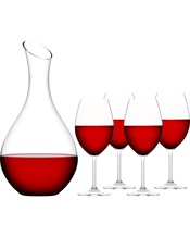 Vintage Red A &  Decanter Gift Set