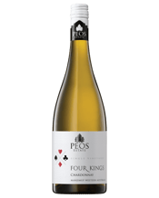  Peos Estate Manjimup Four<br>Kings Chardonnay... 750ML A fresh fruit driven Chardonnay from the Manjimup region of Western Australia.<br>Aromas of white peach and cedar followed by a palate filled with white stone fruit, creamy lemon tart and toasted oak spice, all carried by a bright zesty acidity to a long finish.