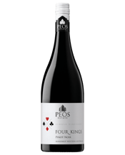  Peos Estate Manjimup Four<br>Kings Pinot Noir... 750ML Delightful Pinot Noir from the Manjimup region of Western Australia.<br>Fresh aromas of raspberry, plum and vanilla.<br>A vibrant palate with savoury notes, strawberry, cherrry and spice.<br>Fine tannins and a fresh acidity