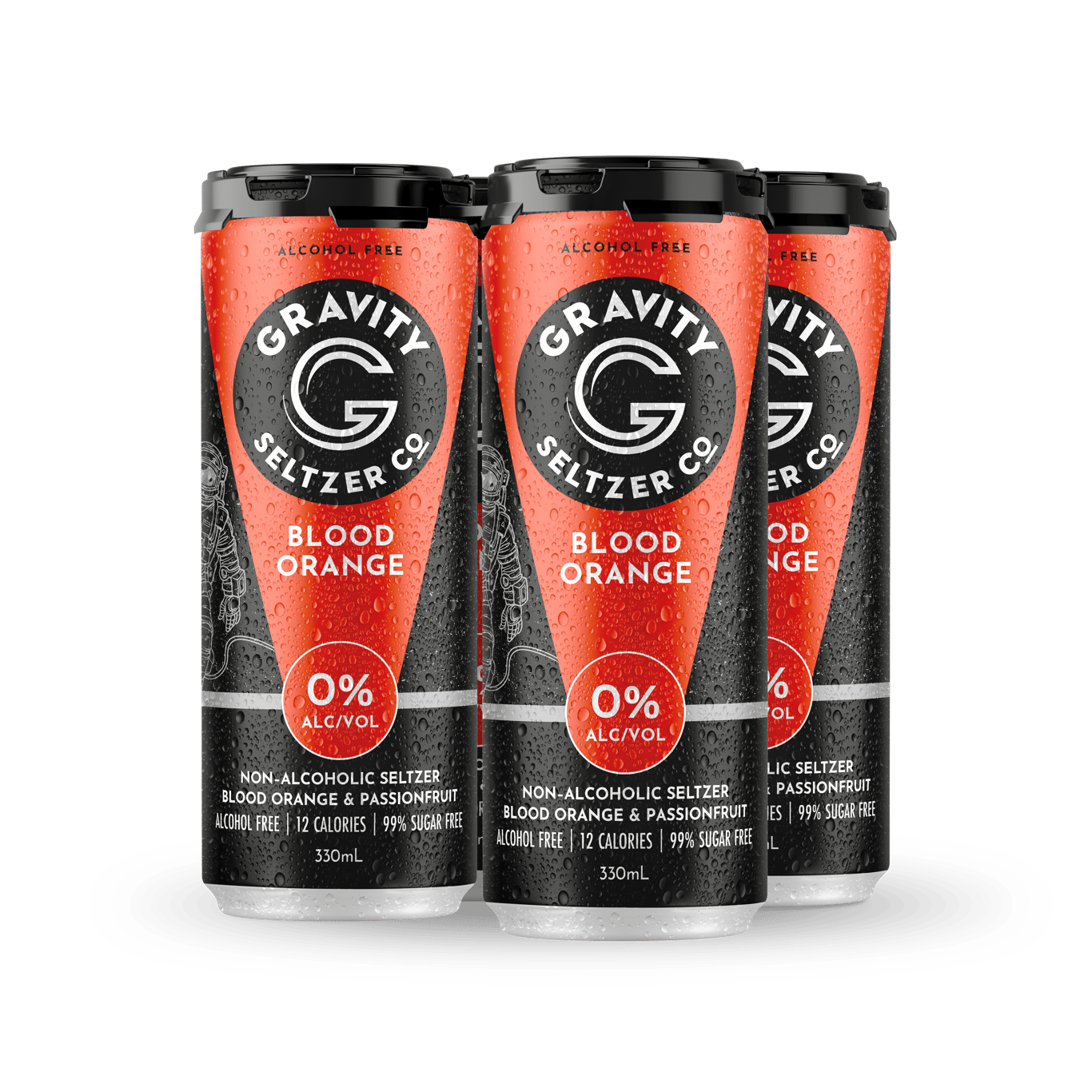 Buy Gravity Seltzer Co. Blood Orange & Passionfruit Zero Alcohol