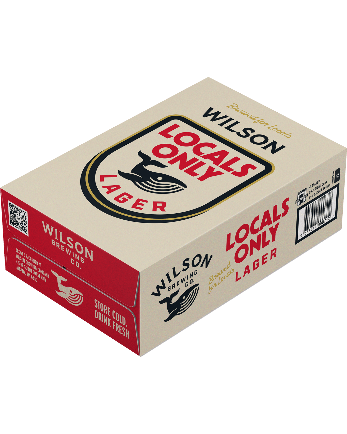 Buy Wilson Brewing Co. Locals Only Lager Cans 375ml Online (Lowest