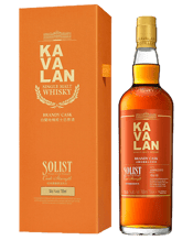  Kavalan Solist Brandy Cask<br>Taiwanese Single... 700ML n ancient times, the land around I-Lan in Taiwan was called Kavalan, a mysterious land that was solely inhabited by the indigenous people of the Kavalan clan. The name was officially recognized by the Emperor of the Chin dynasty in the year of 1809 when the original city was also built under the same name.<br>Kavalan had always been kept primitive and protected from the outside world by the Syue-shan mountain range which is abundant in high quality natural water that comes from deep within the m