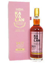  Kavalan Solist Madeira Cask<br>Australian... 700ML In ancient times, the land around I-Lan in Taiwan was called Kavalan, a mysterious land that was solely inhabited by the indigenous people of the Kavalan clan. The name was officially recognized by the Emperor of the Chin dynasty in the year of 1809 when the original city was also built under the same name.<br>Kavalan had always been kept primitive and protected from the outside world by the Syue-shan mountain range which is abundant in high quality natural water that comes from deep within the