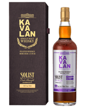  Kavalan Solist Peated<br>Australian... 700ML This cask of Solist Ex Bourbon was chosen by the team at The Spirits Company to be bottled exclusively for Australia.Bottles were produced only<br>Please note Solist bottlings may vary slightly in ABV and appearance from batch to batch. While every effort is made to ensure the information on this portal is up to date there may be discrepancies from time to time. Please feel free to contact us if you have any questions about a specific batch.