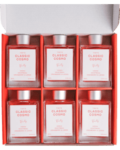  Tinys Cosmopolitan 95ml  95ML Shake well, pour straight into glass, garnish with dehydrated lime.<br />42 BELOW Vodka, Cointreau, Cranberry, Lemon.