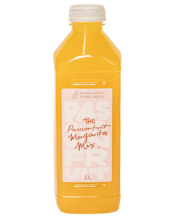 Margarita Margarita The<br>Passionfruit... 1L Perfect Passionfruit Margs at home! The Passionfruit Margarita Mix by Margarita Margarita is a premium Margarita Mix for those who know and appreciate a good Marg. It's ridiculously refreshing and guaranteed to leave you wanting more.<br> In your shaker, add 30mL of your desired tequila, 15mL of triple sec and 95mL of The Passionfruit Margarita Mix and a scoop of ice. Shake and strain over ice into a salt rimmed glass for the best Passionfruit Margarita of your life! Says us, but actually true.<