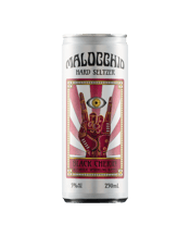  Malocchio Hard Seltzer Black<br>Cherry 250ml  250mL Exquisite and not so innocent. Malocchio Black Cherry Hard Seltzer is decadently delicious with a bold hit of juicy ripe cherry flavour and a smooth soda finish. Sparkling water blended with 5x distilled neutral spirit and a hint of natural flavour. Only 1.5g sugar and 74 calories per can.