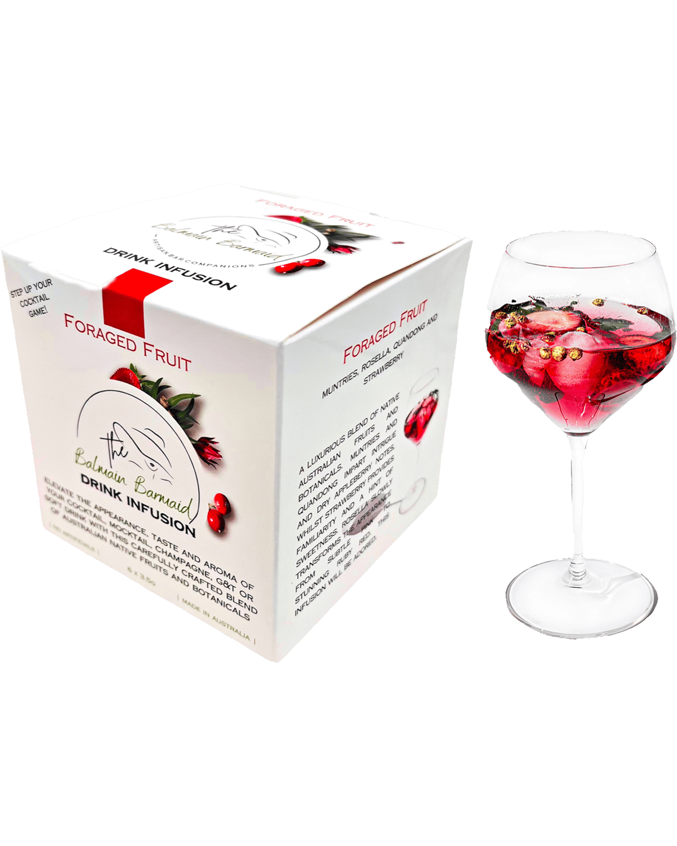 Buy The Balmain Barmaid Foraged Fruit Drink Infusions Mocktail/cocktail Sachets In A Box