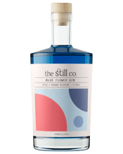  The Still Co. Blue Flower<br>Gin 500ml  500ML Orange blossom and juniper berries, bright and lifted with citrus and spice blue butterfly pea flower colour.
