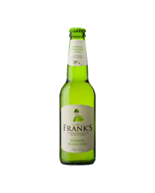 Frank's Summer Pear Cider<br>330ml Bottles 330mL Frank's Summer Pear Cider is created from a combination of heritage pear varieties. The tannins in these pears produce a complex cider (Perry) with floral aromas and is deliciously crisp and refreshing.