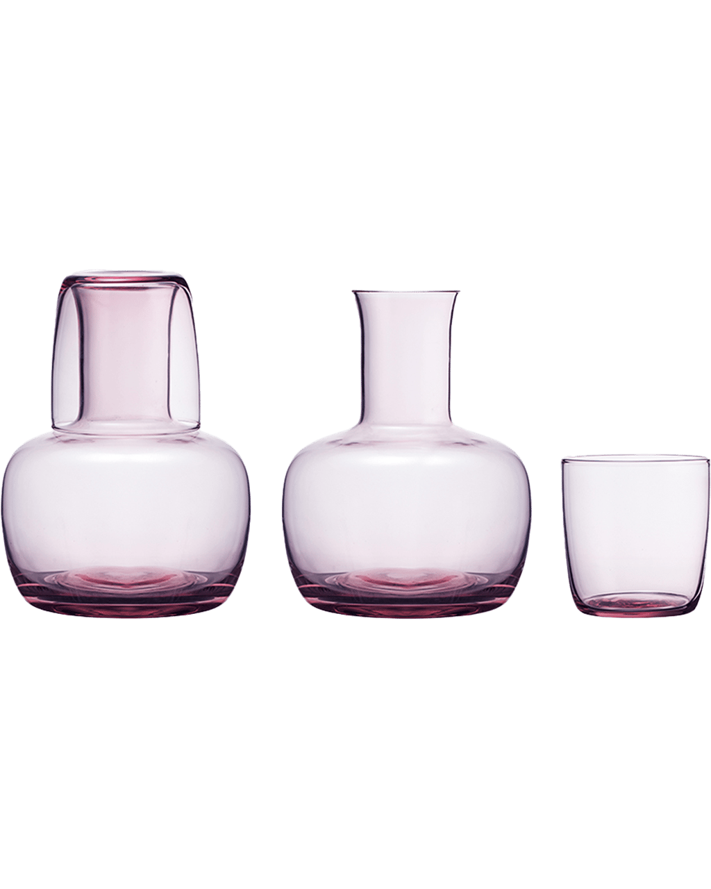 Buy Annabel Trends Water Carafe & 255ml Tumbler Glassware Set Bulb Plum