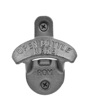  Bartender Bartender Wall<br>Mounted Cast Iron...  Bartender Wall Mounted Bottle Opener is a great essential tool for professionals and at home! It is made of cast iron and it includes the hardware required for installation. It can be mounted in an area that is exposed to all weather conditions as it is made of heavy-duty materials. Construction: Cast Iron. Size: Approx 7cm x 6cm. Includes: 1x&nbsp;Bartender Wall Mounted Bottle Opener.