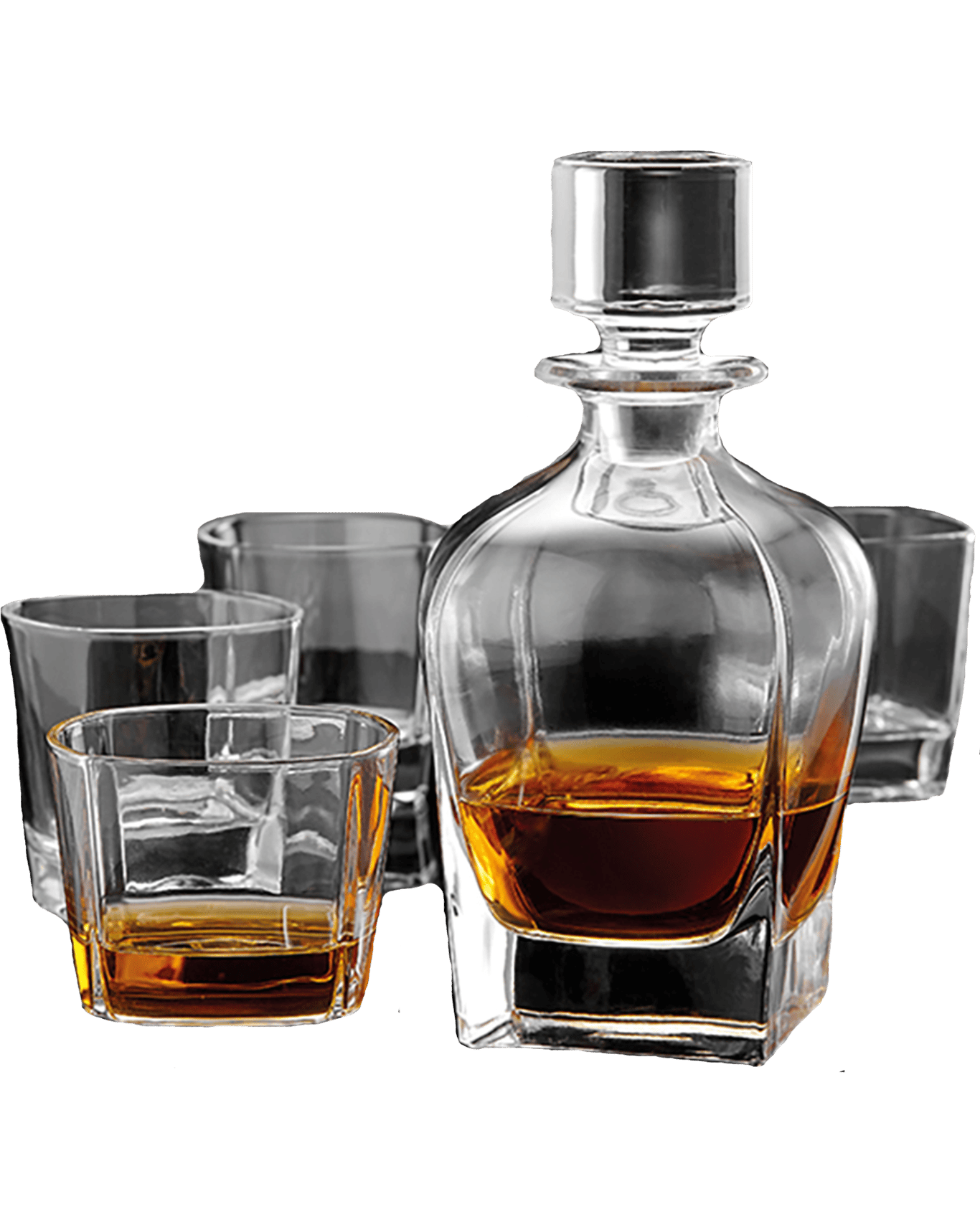 Buy Tempa 5pc Quinn Crystal 240ml Whisky Glasses 680ml Decanter 