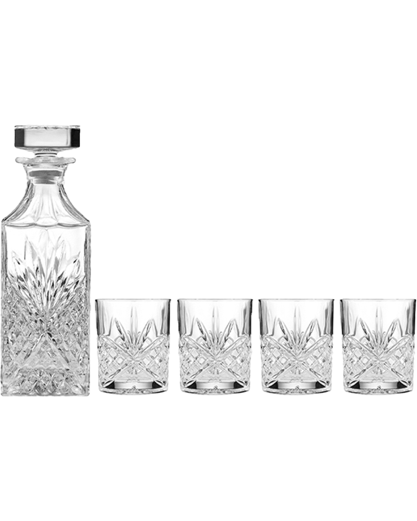 Buy Tempa 5pc Ophelia Whisky Glasses/liquor Cup Set W/ Decanter