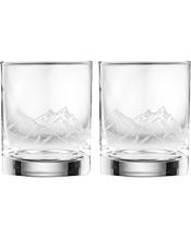  Tempa Atticus Mountain<br>Whisky Glass Liquor...  2pc Tempa Atticus Mountain Whisky Glass. Crafted from stainless steel, slate and acacia, the Atticus range is moody and sophisticated. The range features a wide variety of products that are great gifting options for men, from flasks to whiskey glasses. Featuring motifs such as mountains, a compass and a stag, these products are pefect for adventurous souls. Engraved decal on front. Perfect for sipping whiskey. Dishwasher safe. Comes in ready to gift packaging. Construction: Glass. Capacity: 350m