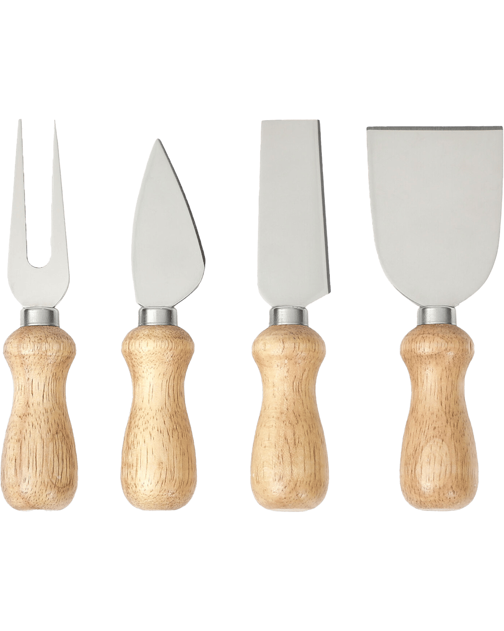 Buy Cooper & Co. 4pc Cheese Knives Set Stainless Steel W/ Wooden