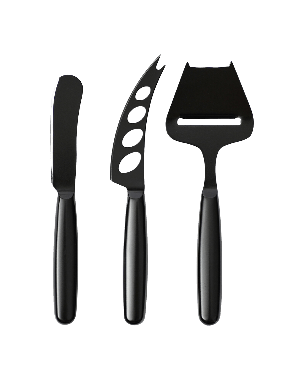 Cooper & Co. 3pc Cheese Knife Set Stainless Steel Cutlery W/ Wooden