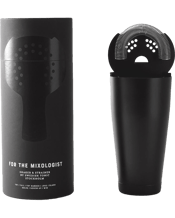  For The Mixologist Cocktail<br>Shaker & Strainer Set...  For The Mixologist Cocktail Shaker & Strainer Boston Shaking Set Create your ultimate cocktail by combining your ingredients using our Cocktail Shaker Set. For those who like to mix their drinks themselves, we’ve developed the perfect cocktail shaker in brushed stainless steel. The base and strainer are electroplated with a high-quality black coating. With both parts in stainless steel, the durability and workflow improve, and you will never have to worry about a crushed glass again. Dimensions