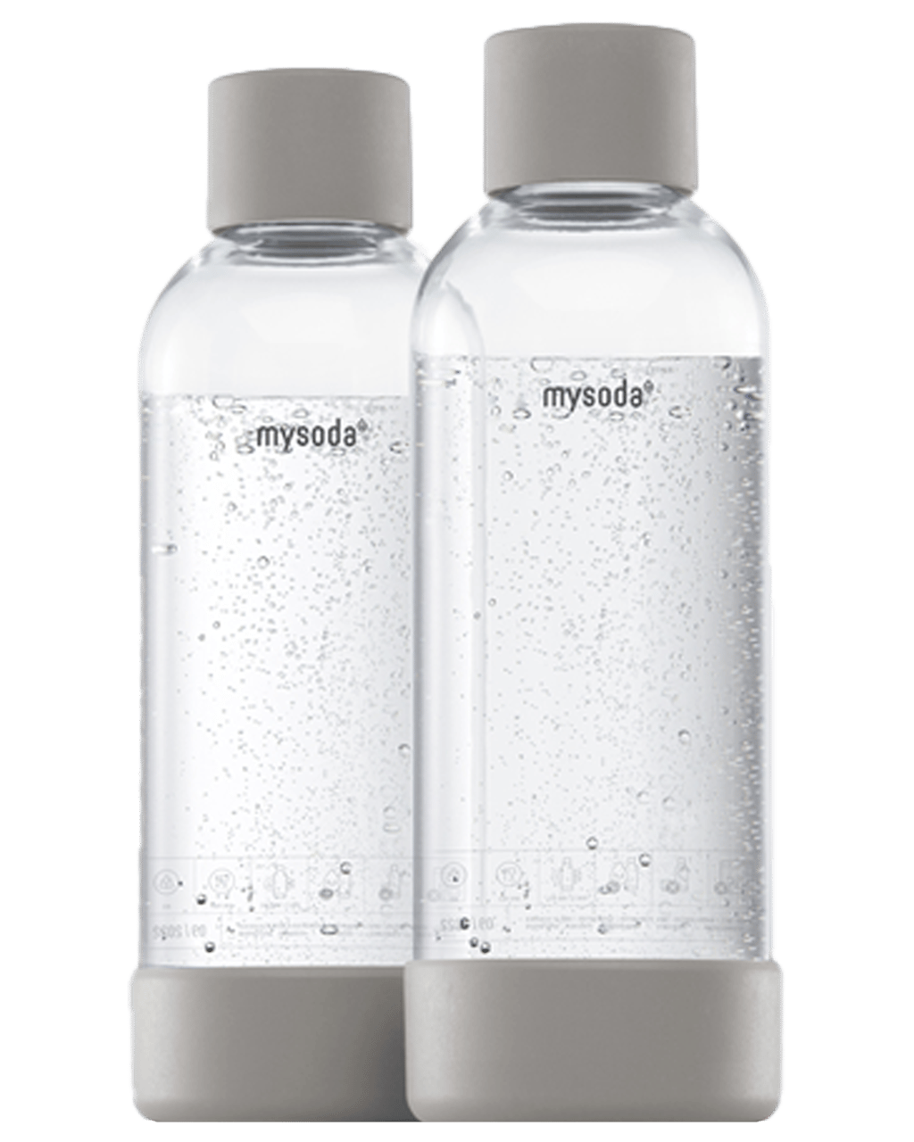 Mysoda Quick-Connect Reusable Plastic Water Bottle, 0.5 Litre, BPA Free