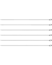  Tramontina 6pc Stainless<br>Steel Churrasco Skewers...  6pc Tramontina 30cm Stainless Steel Skewers Home/Kitchen BBQ Tool Set The barbecue may get rusty due to lack of use. The spits will not. With this in mind, the Churrasco Line features spits with stainless steel. Easy to clean; heat and wear-resistant. And the most important thing: it is always ready to roast. General Guidelines: Wash and dry the items thoroughly before first use. Handle sharp objects with care and keep them out of the reach of children. For longer-lasting products, dry well befo