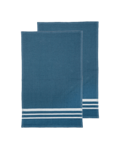  Ladelle Terry Cotton Kitchen<br>Towel Cleaning Dish...  2PK Ladelle Terry Cotton 45x70cm Kitchen Towel - Blue<br>Set of 2 Terry Kitchen Towels. 100% cotton. Unique ribbed terry weave. Machine washable. Thick and absorbent. Available in Green, Blue, Taupe and Black Material : Cotton Product Dimensions Approx : 45x70cm Colour : Blue Includes: 1 x 2pc Kitchen Towel.