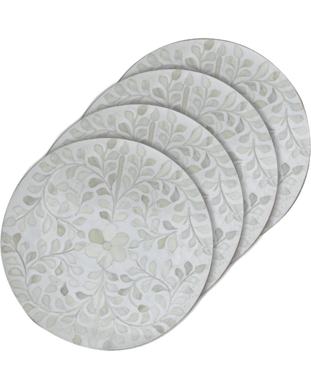 Buy Ladelle Hardboard Cork Backed Pearl Inlay Drink/beverage Coasters