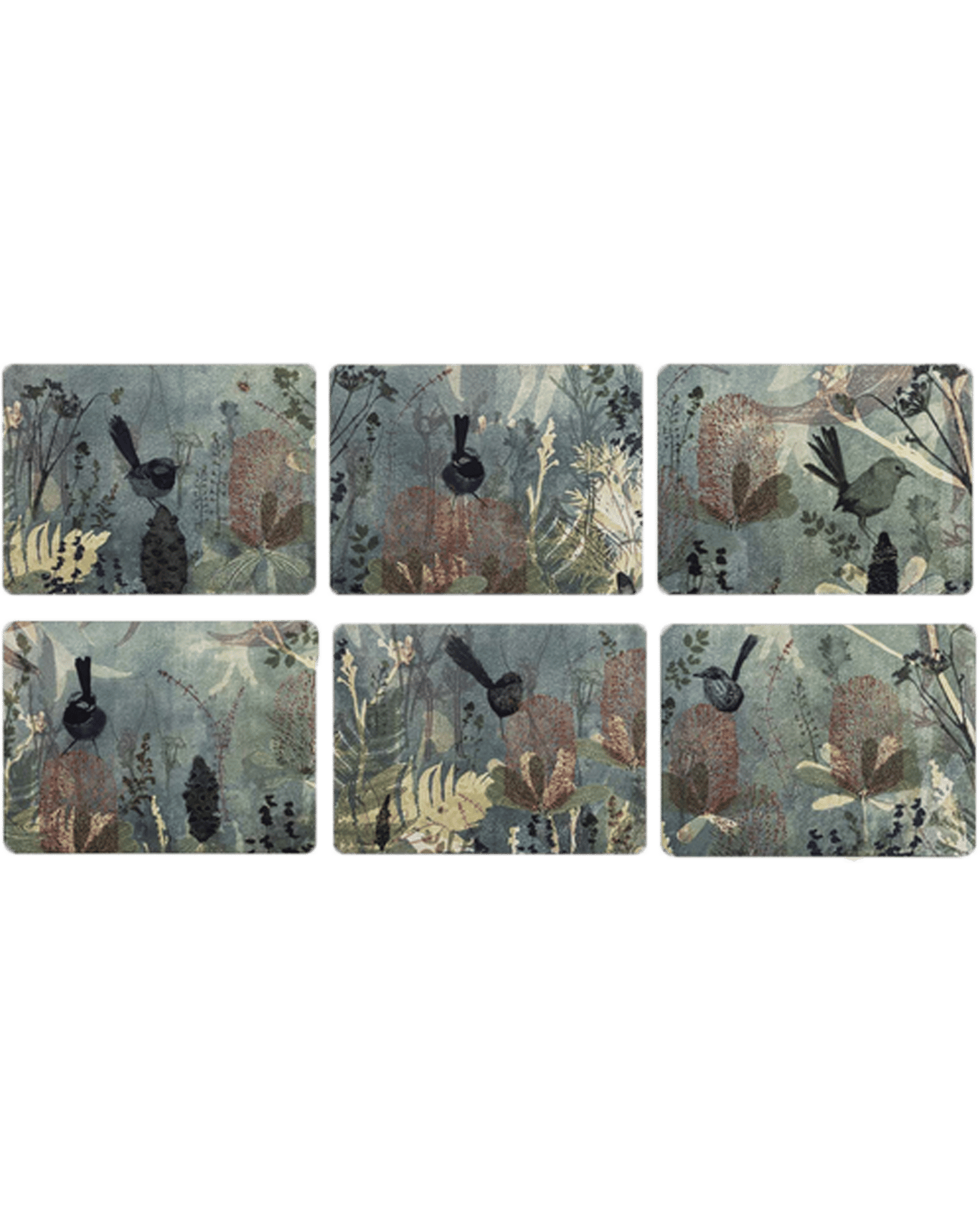 Buy Ashdene 6pk Hardboard/cork 29cm Enchanting Banksia Placemat Table